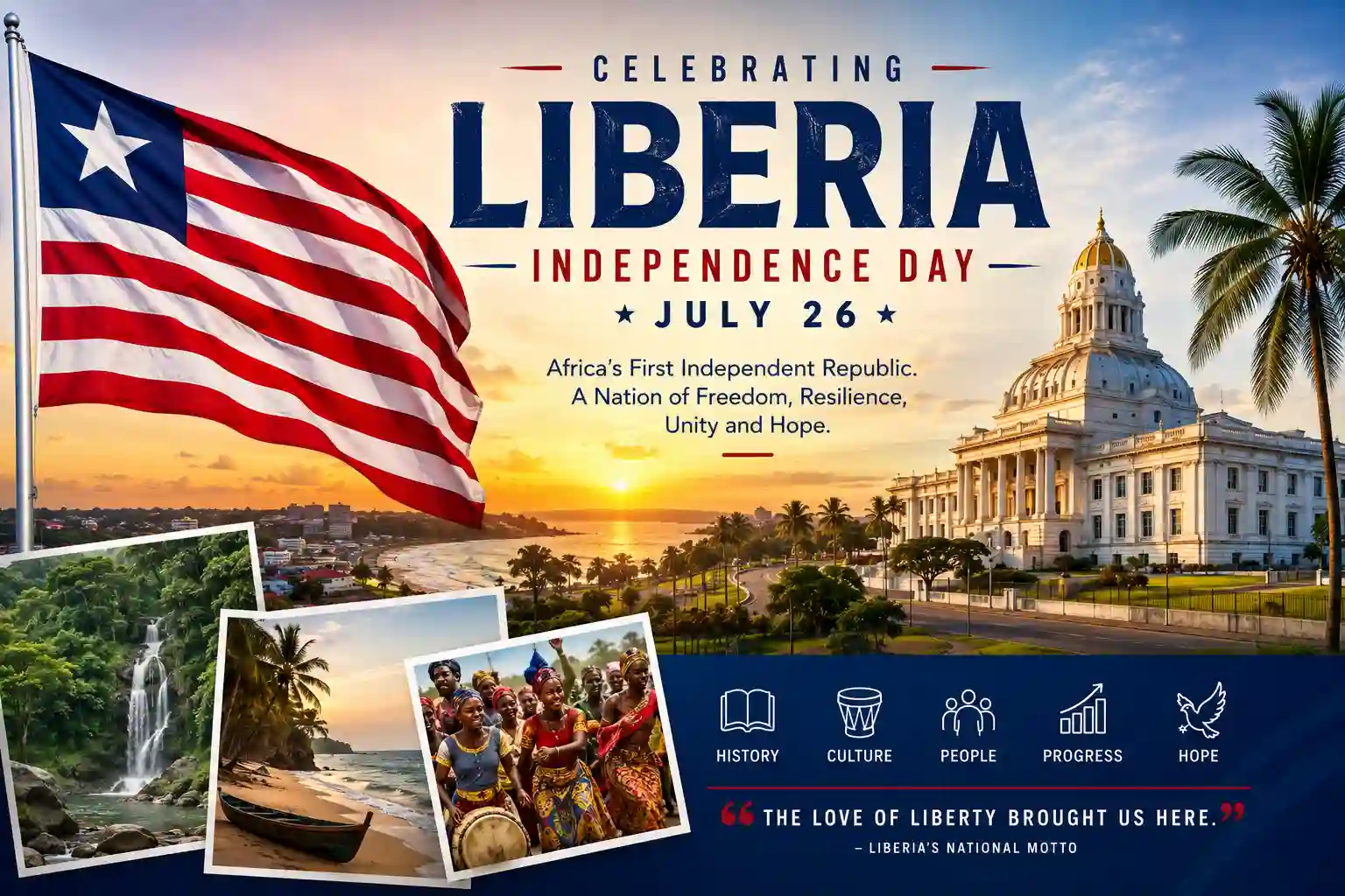 Liberia: Africa's First Independent Republic – A Nation Built on Freedom, Resilience, and Hope
