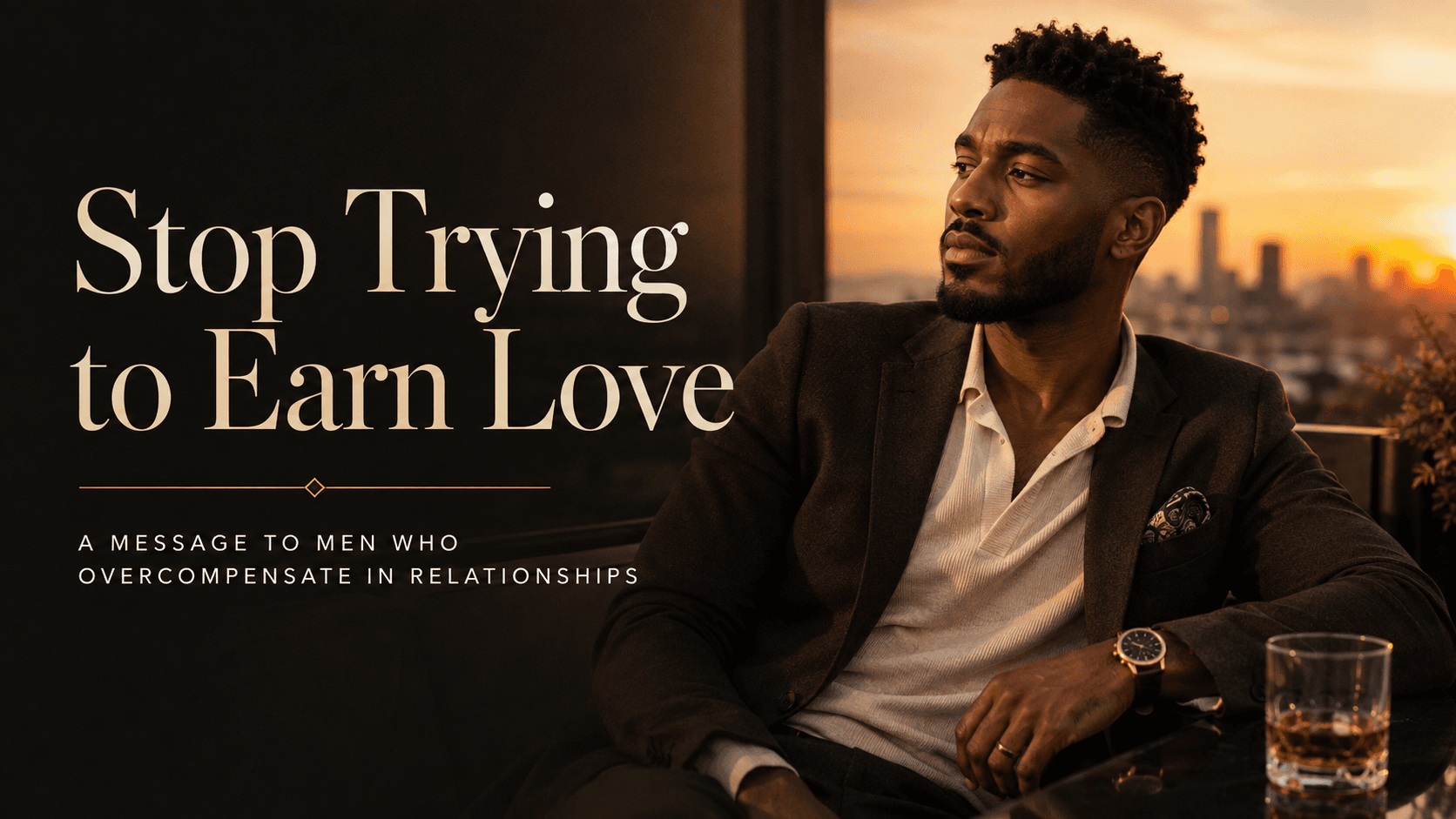 Stop Trying to Earn Love: A Message to Men Who Overcompensate in Relationships